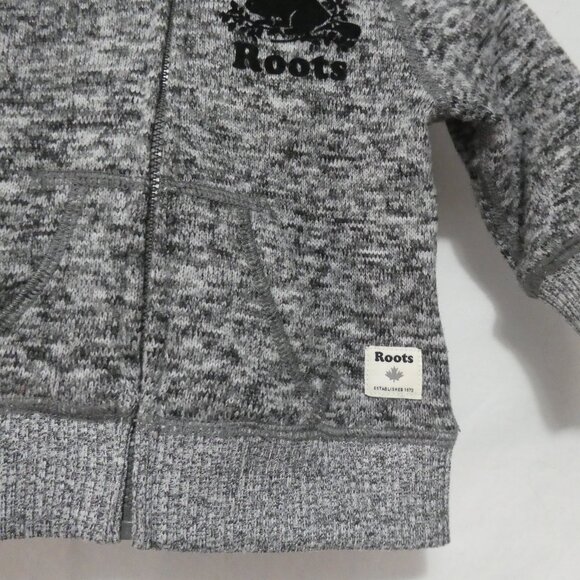 BABY ROOTS - Canada | small (3-6 months) | Salt and Pepper Zip-Up Hoodie | NWOT - Picture 10 of 16